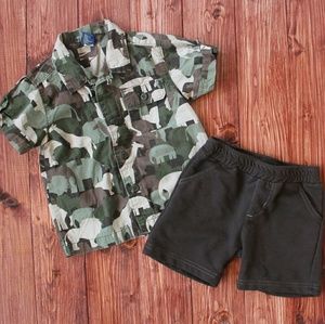 Safari Shirt & Shorts Set 12 months